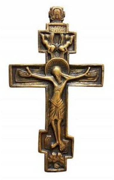 Een Russisch orthodox kruis