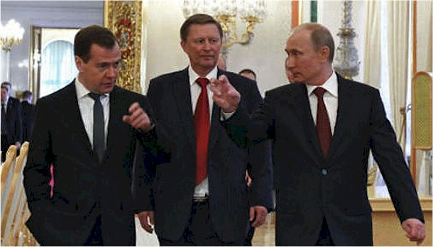 Медведев, Иванов и Путин