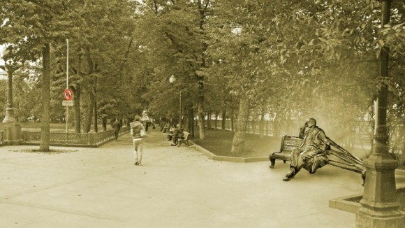 Boelgakov in het park